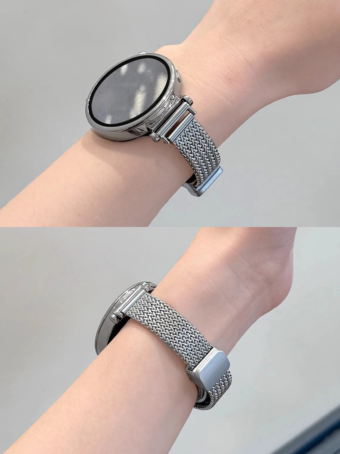 For Garmin Lily 2 Watch Strap Metal Wheatear Wheat Ear Magnetic