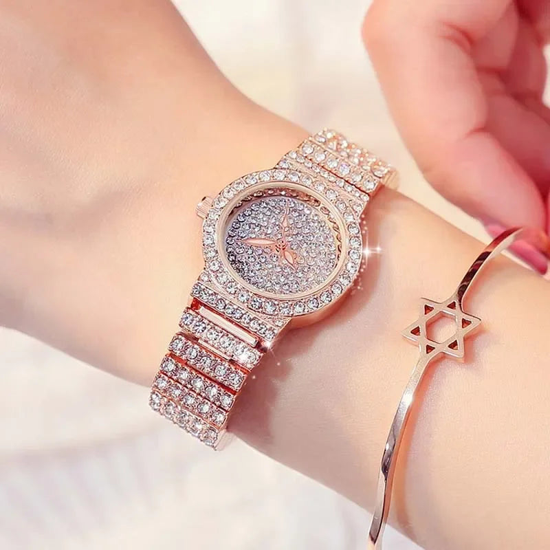 Reloj Mujer woman Fashion Luxury Brand Women Quartz Watch For Montre Femme Clock Relogio Feminino Ladies Gold Watch
