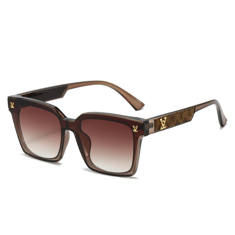 New Square Unisex Sunglasses With A High-end Feel, European And American