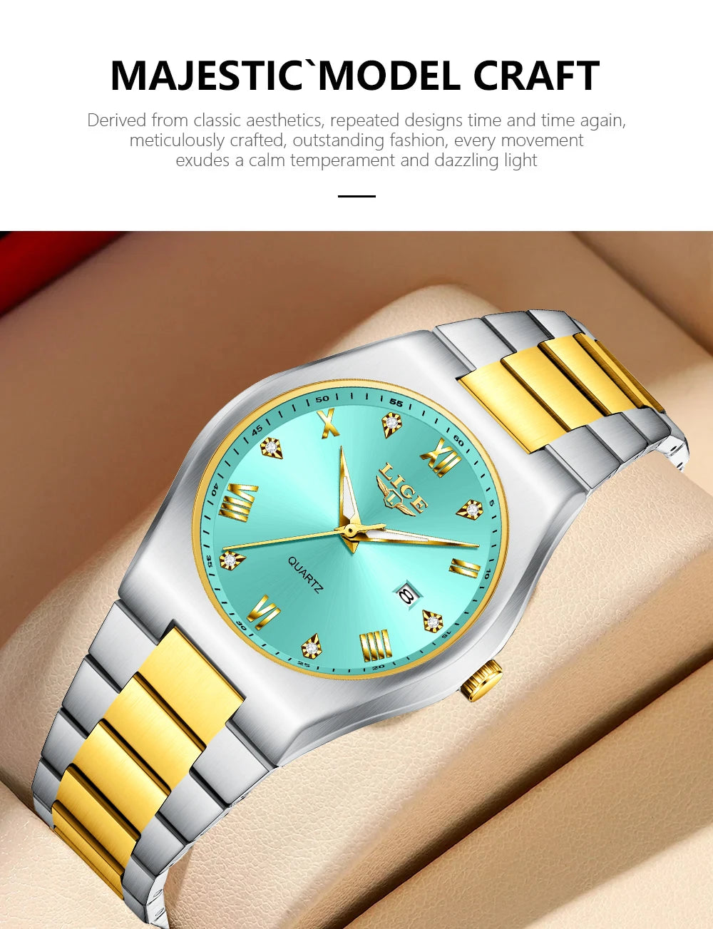 Relogio Feminino LIGE Top Brand Luxury Women Watches Simple Elegant Waterproof Watch For Women Sports Women's Quartz Wristwatch