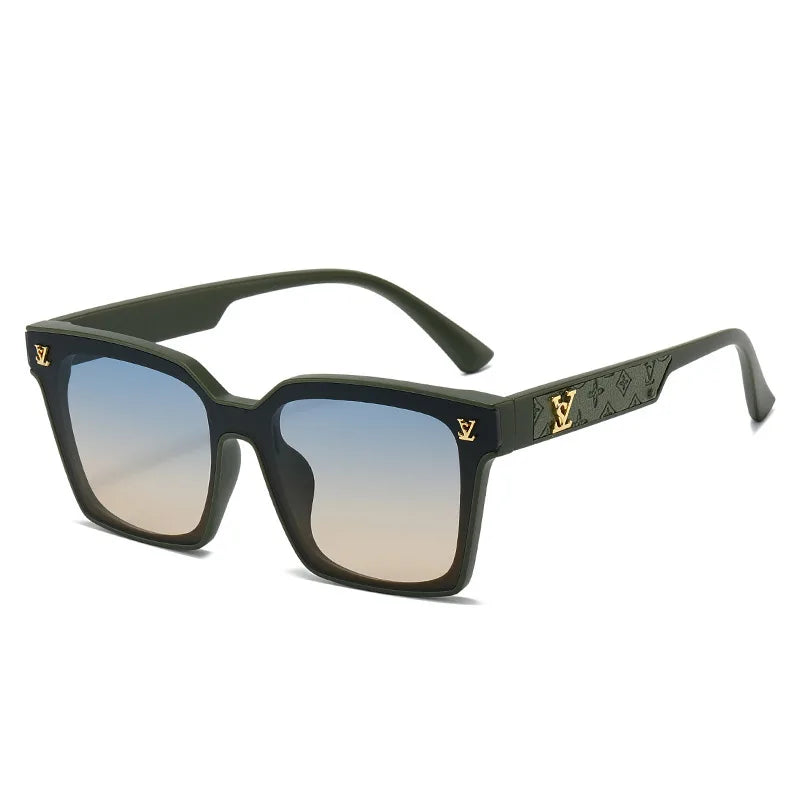 New Square Unisex Sunglasses With A High-end Feel, European And American