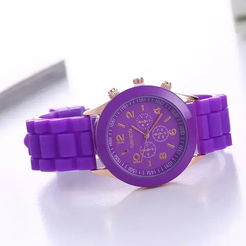 Women Watches 2024 New Fashion Luxury Brand Women Watch Silicone Strap Quartz Wrist Watch for Female Relogio Feminino Zegarki