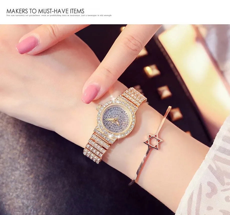 Reloj Mujer woman Fashion Luxury Brand Women Quartz Watch For Montre Femme Clock Relogio Feminino Ladies Gold Watch