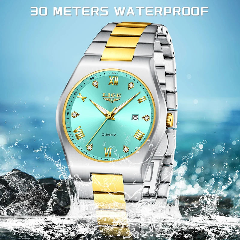 Relogio Feminino LIGE Top Brand Luxury Women Watches Simple Elegant Waterproof Watch For Women Sports Women's Quartz Wristwatch