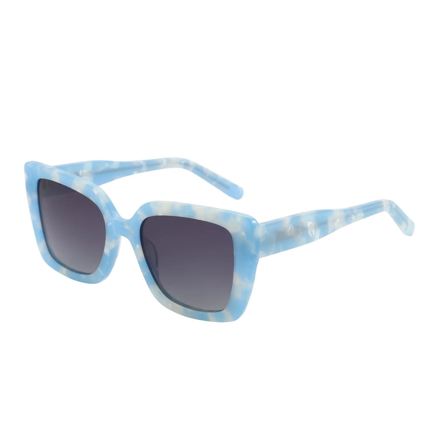 ZENOTTIC 2025 Square Polarized Sunglasses Women Thick Frame UV400 Protection Acetate Sun Glasses for Ladies Shopping Gift