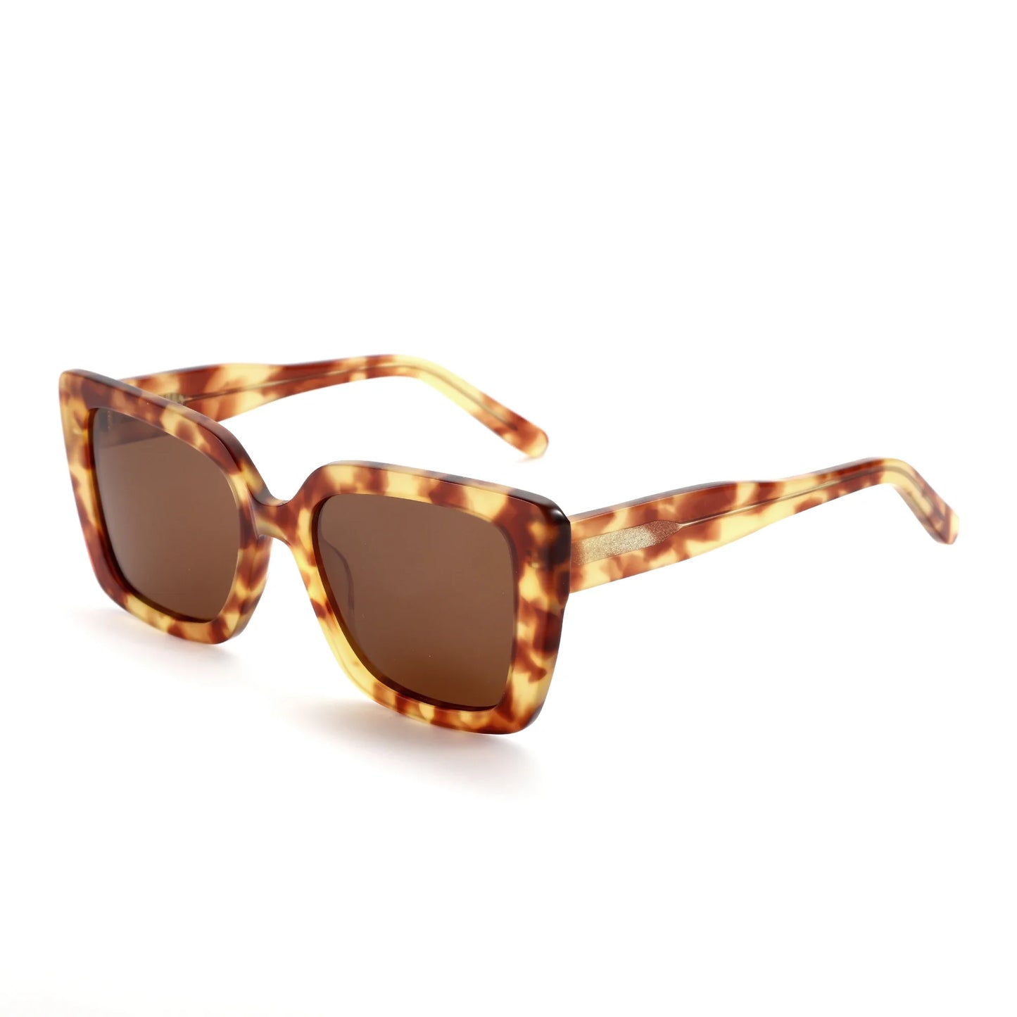 ZENOTTIC 2025 Square Polarized Sunglasses Women Thick Frame UV400 Protection Acetate Sun Glasses for Ladies Shopping Gift