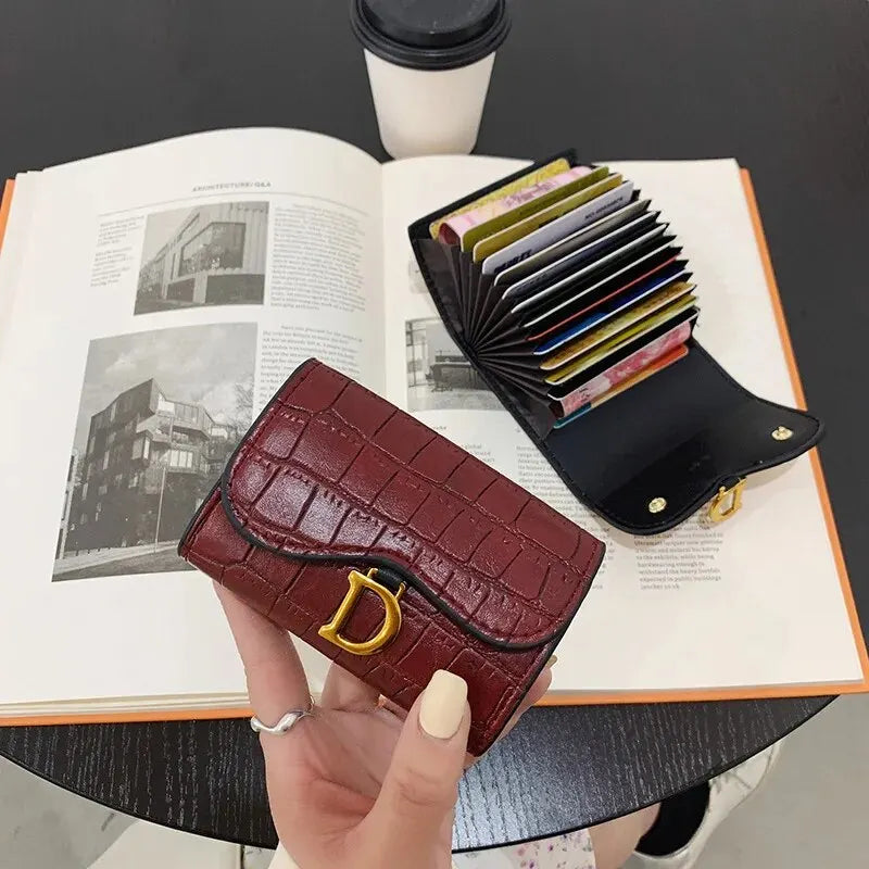 7pcs PU Crocodile Credit Card Bags Pattern Money Purse