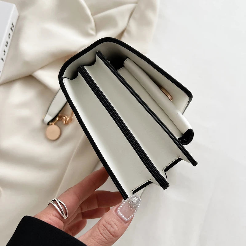 2025 New! Luxury - Brand Women's High - Quality Fashion Handbag - Chain - Strap Multi - Compartment Small Square Bag in European