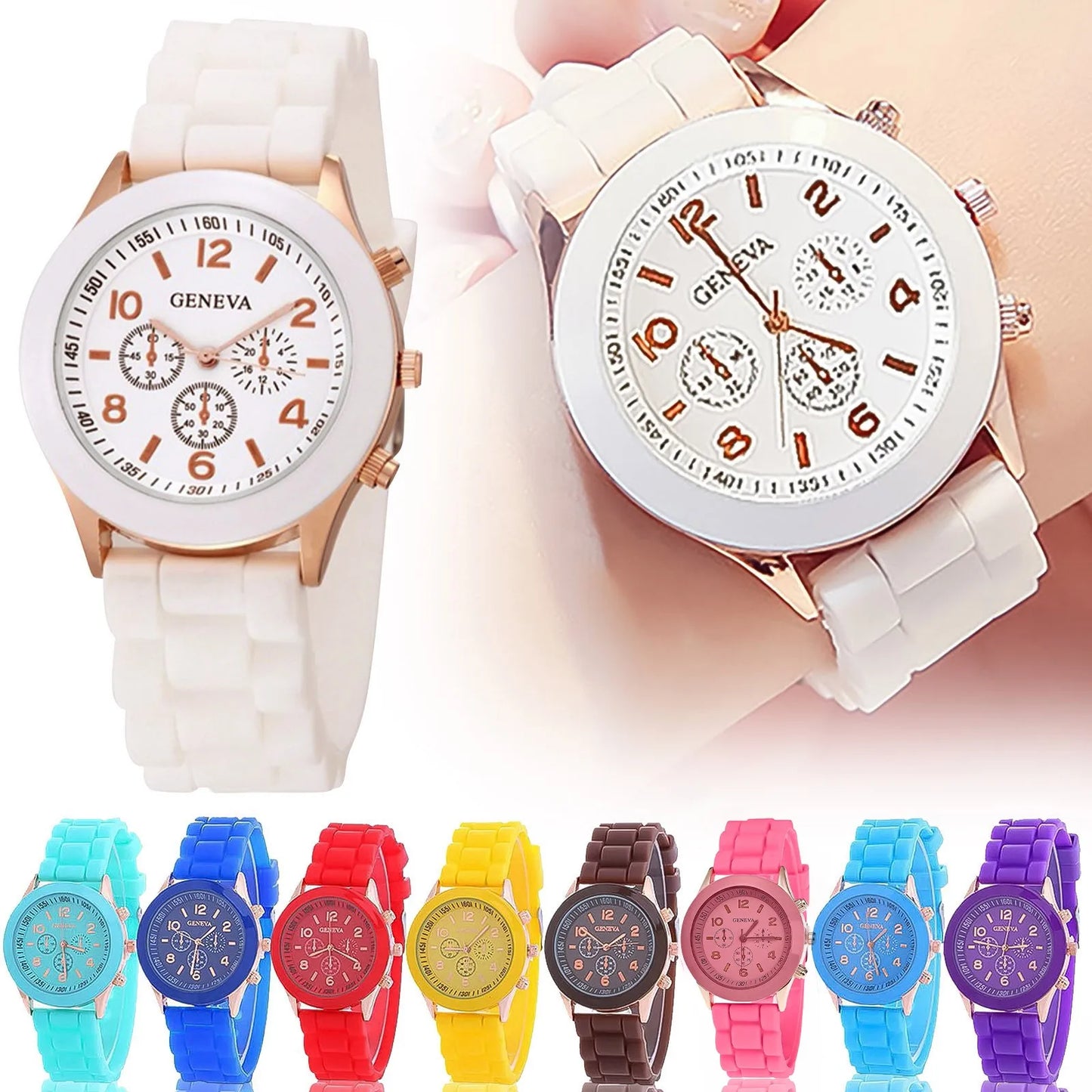 Women Watches 2025 New Fashion Luxury Brand Women's Watch Silicone Strap Quartz Wrist Watch For Female Relogio Feminino Zegarki