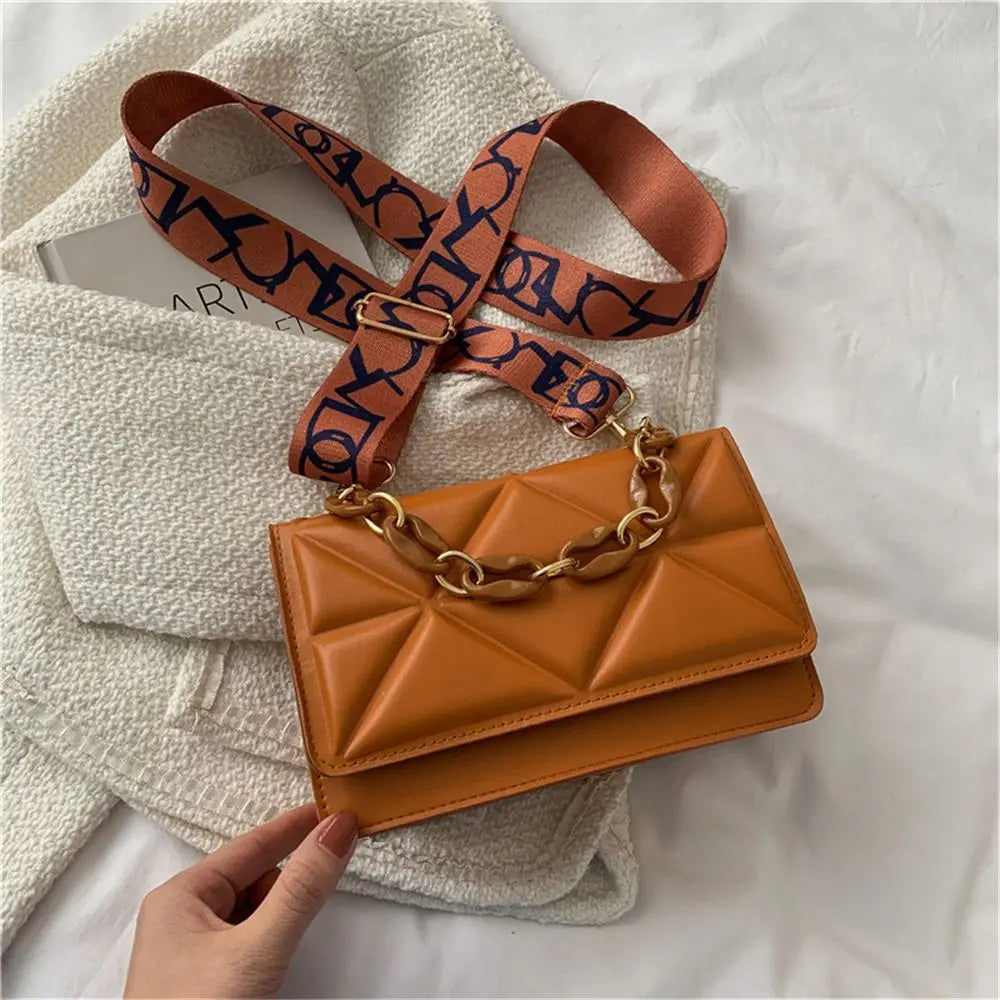 Large Capacity Shoulder Bag Women Female Fashion Casual Handbags PU Leather Crossobdy Clutch Flap Bag Streetwear Accessory