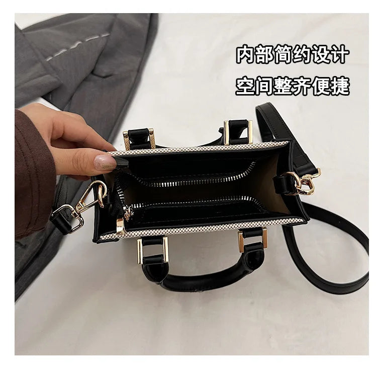2025 New Women's Luxury Korean-Style Tote - Trendy Retro Letter Crossbody & Handheld