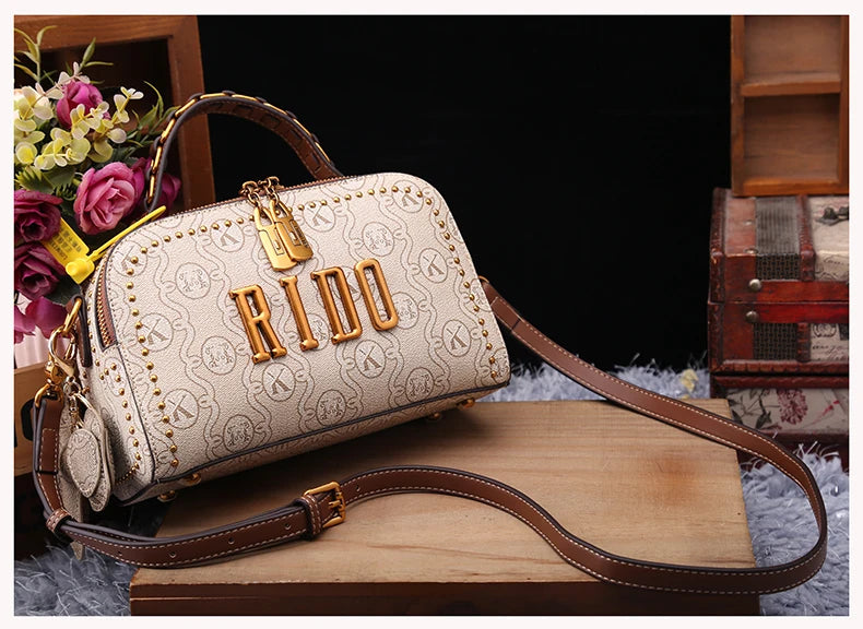 Light luxury brand women's handbag 2025 new autumn and winter fashion retro designer