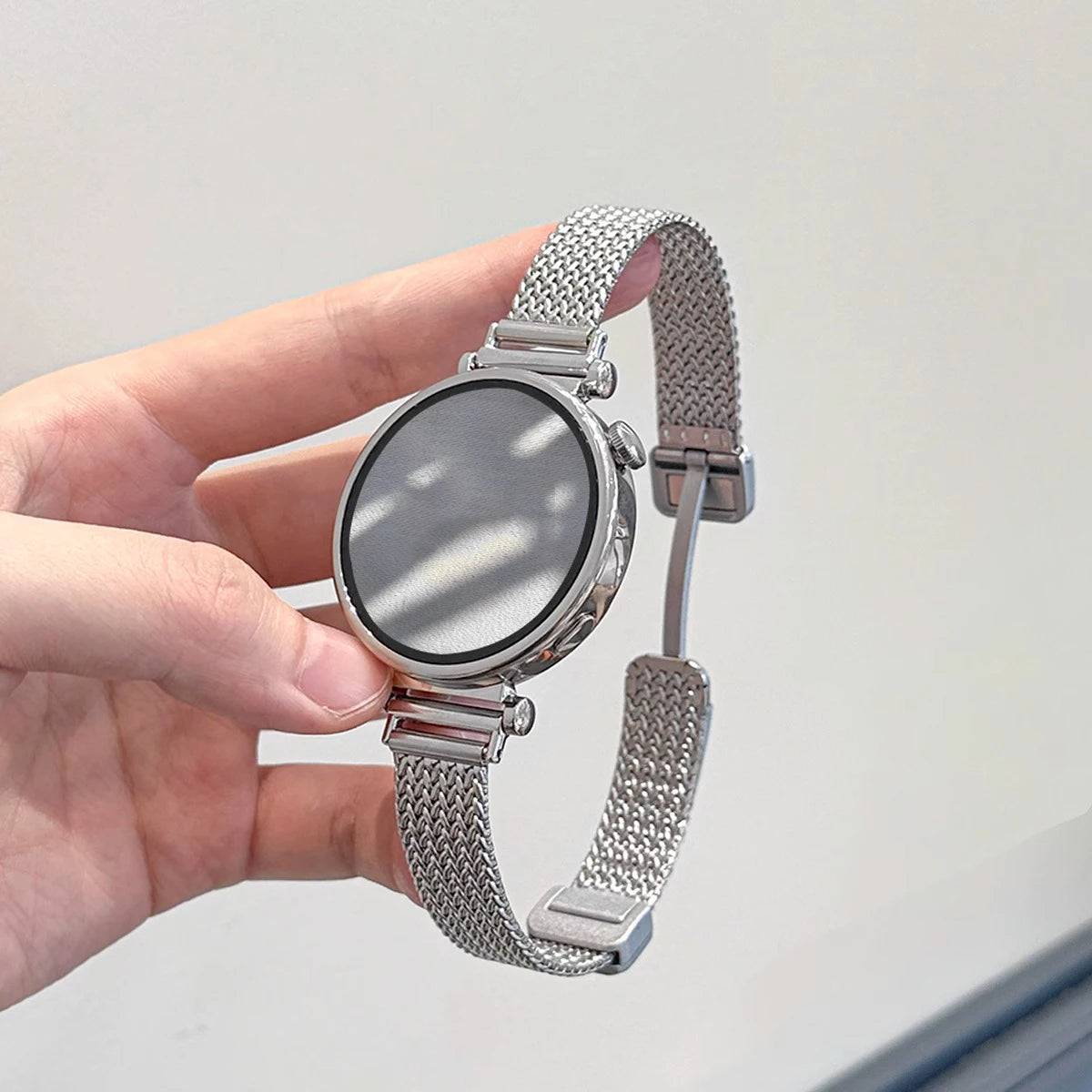 For Garmin Lily 2 Watch Strap Metal Wheatear Wheat Ear Magnetic