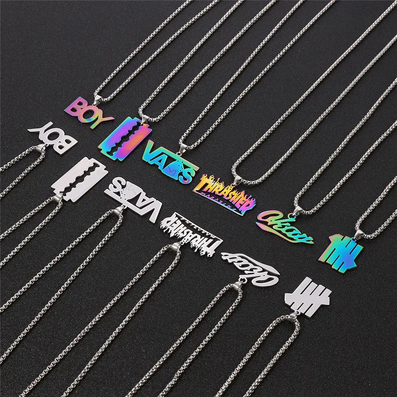 Boho Hand Made Tea Cup Necklace Pendant Woman Collier Sweater Chain Clothing Accessories Long Necklace Enamel Collane Jewelry