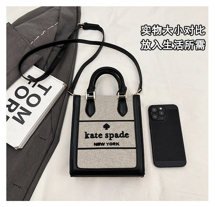 2025 New Women's Luxury Korean-Style Tote - Trendy Retro Letter Crossbody & Handheld