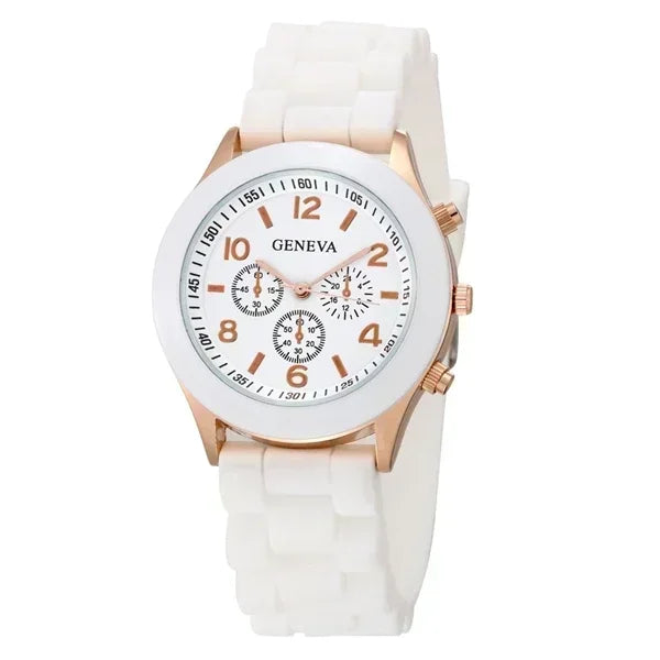Women Watches 2024 New Fashion Luxury Brand Women Watch Silicone Strap Quartz Wrist Watch for Female Relogio Feminino Zegarki