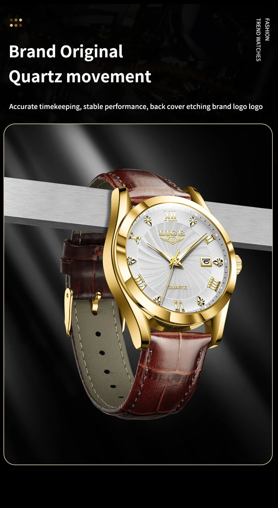 2025 New Women's Watch LIGE Fashion Elegant Bracelet Ladies Watch Outdoor Sports Waterproof Quartz Watches for Women Reloj Mujer