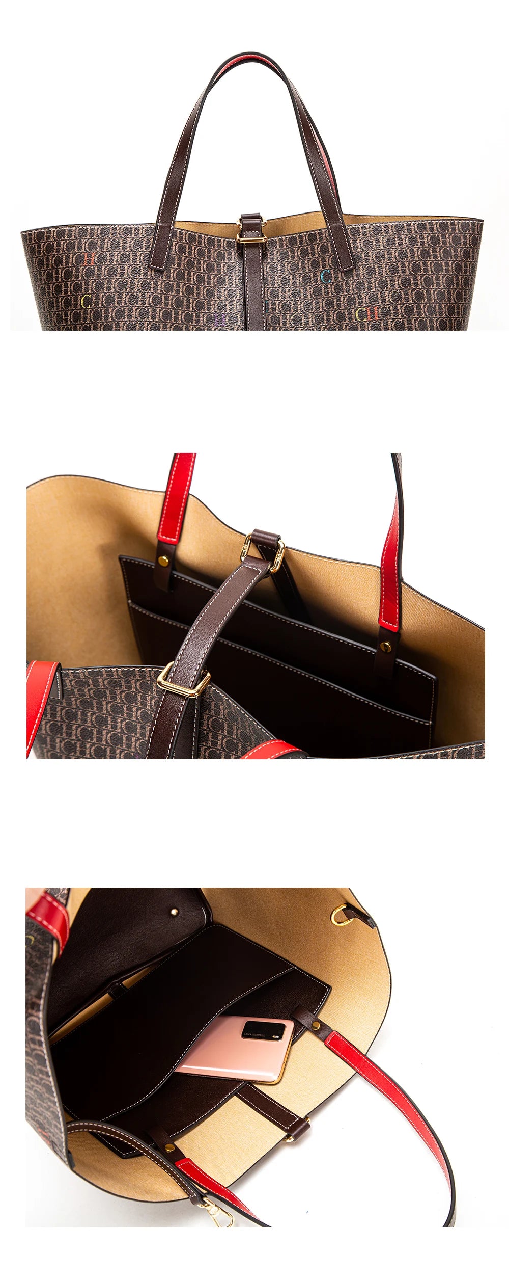 Classic Style Women's Large-capacity Handbag Letters