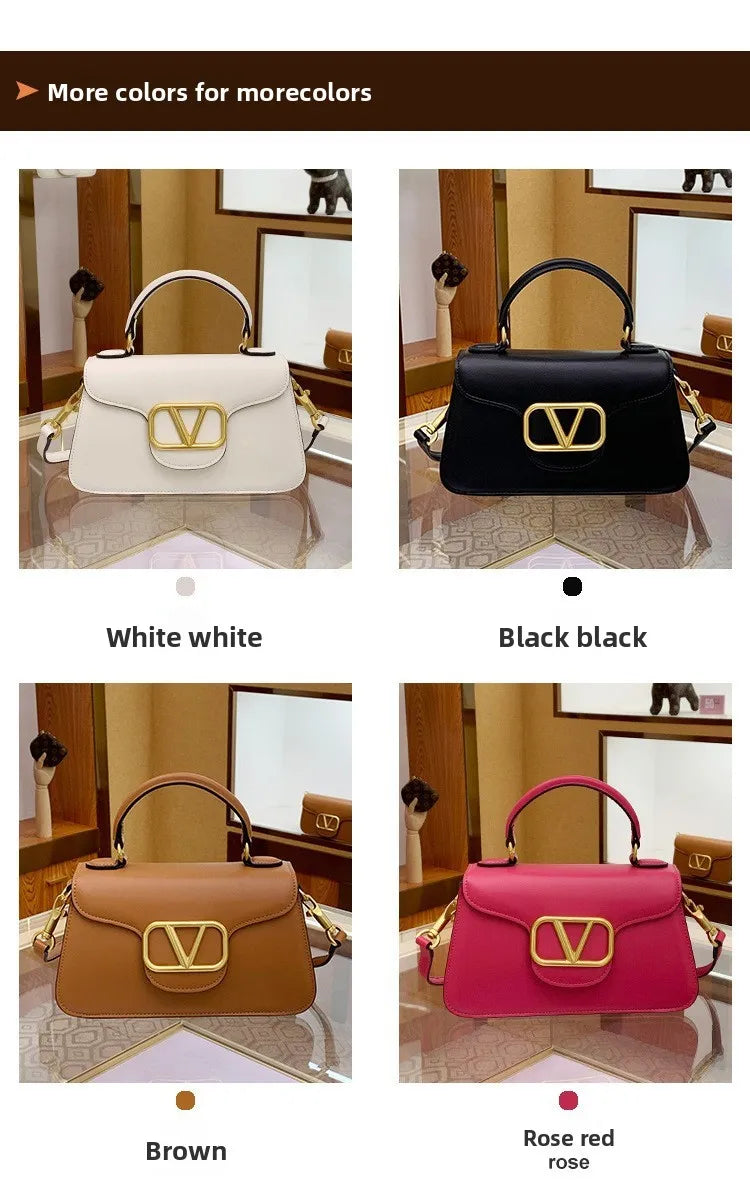 2025 Summer New Light Luxury Niche High-end Single Shoulder Crossbody Bag Fashionable And Versatile Hand-held Small Square Bag