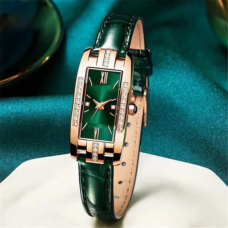 Lvpai Minimalist Temperament Quartz Women's Watch Elegant Minimalist Small Dial 2023 New Fashionable Women's Diamond Watch