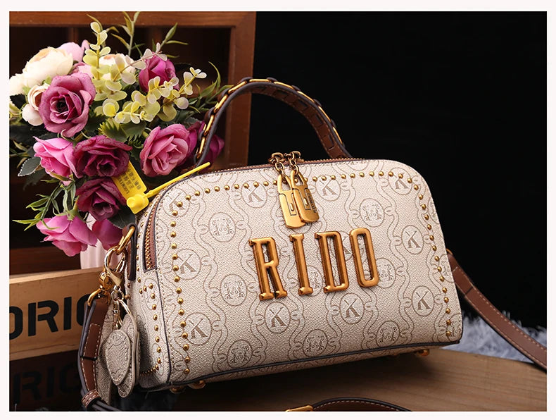 Light luxury brand women's handbag 2025 new autumn and winter fashion retro designer