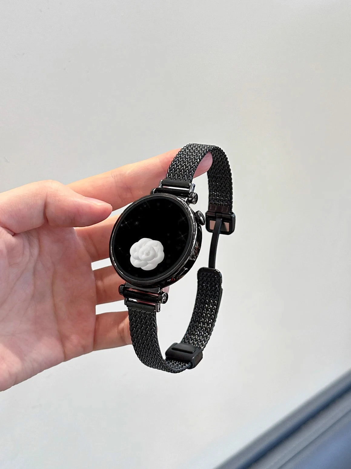 For Garmin Lily 2 Watch Strap Metal Wheatear Wheat Ear Magnetic