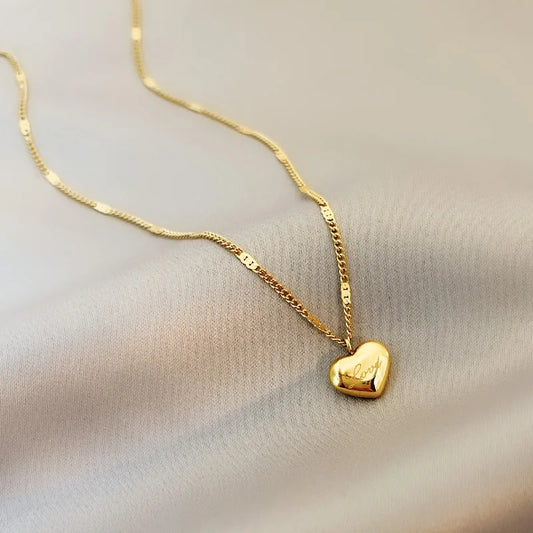 Hot Selling Accessories Fashionable Hip Hop Long Sweater Chain Necklace Women s Simple Double Layer Love Pendant Necklace