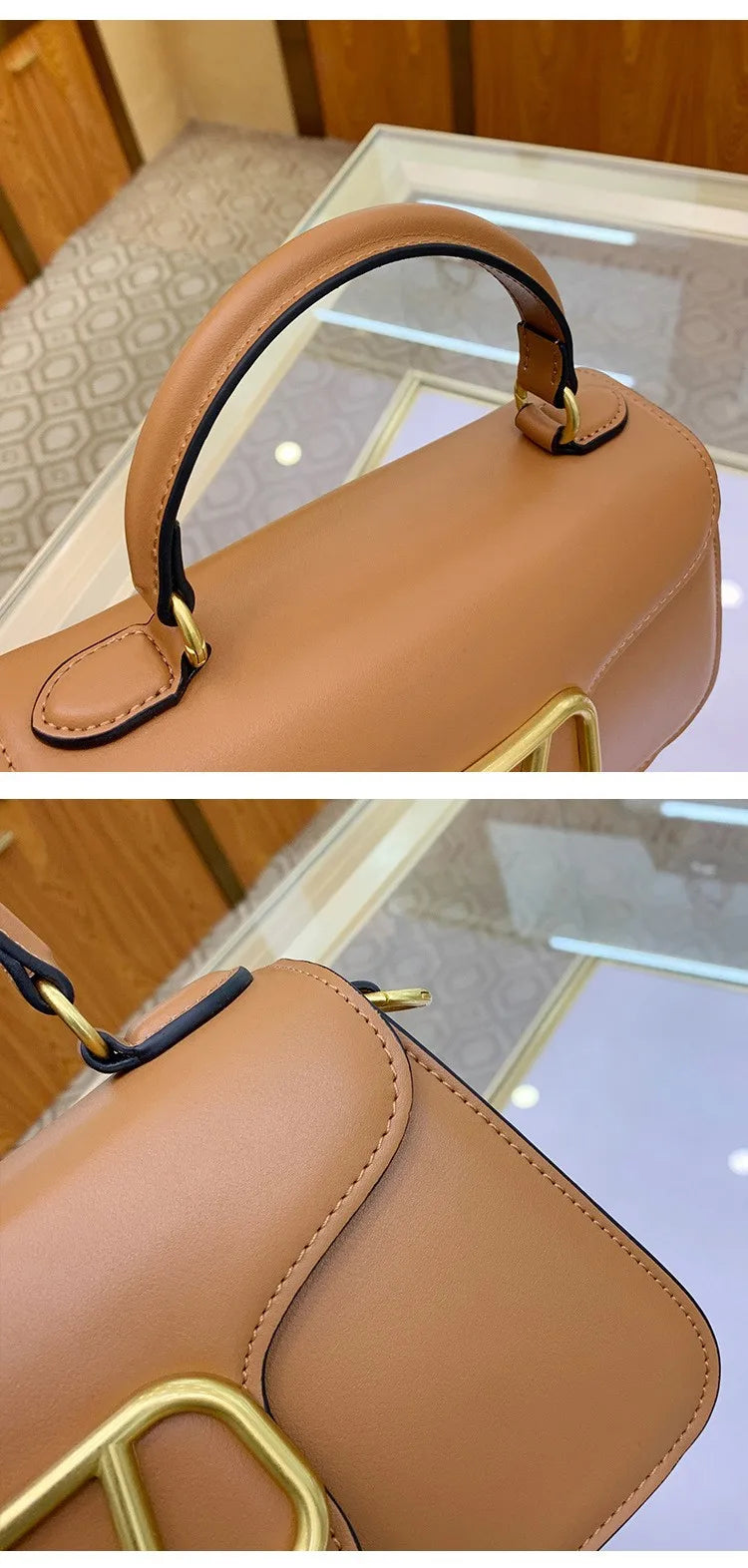 2025 Summer New Light Luxury Niche High-end Single Shoulder Crossbody Bag Fashionable And Versatile Hand-held Small Square Bag