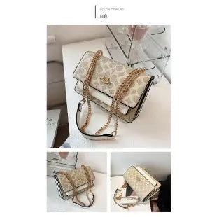 2025 New! Luxury - Brand Women's High - Quality Fashion Handbag - Chain - Strap Multi - Compartment Small Square Bag in European