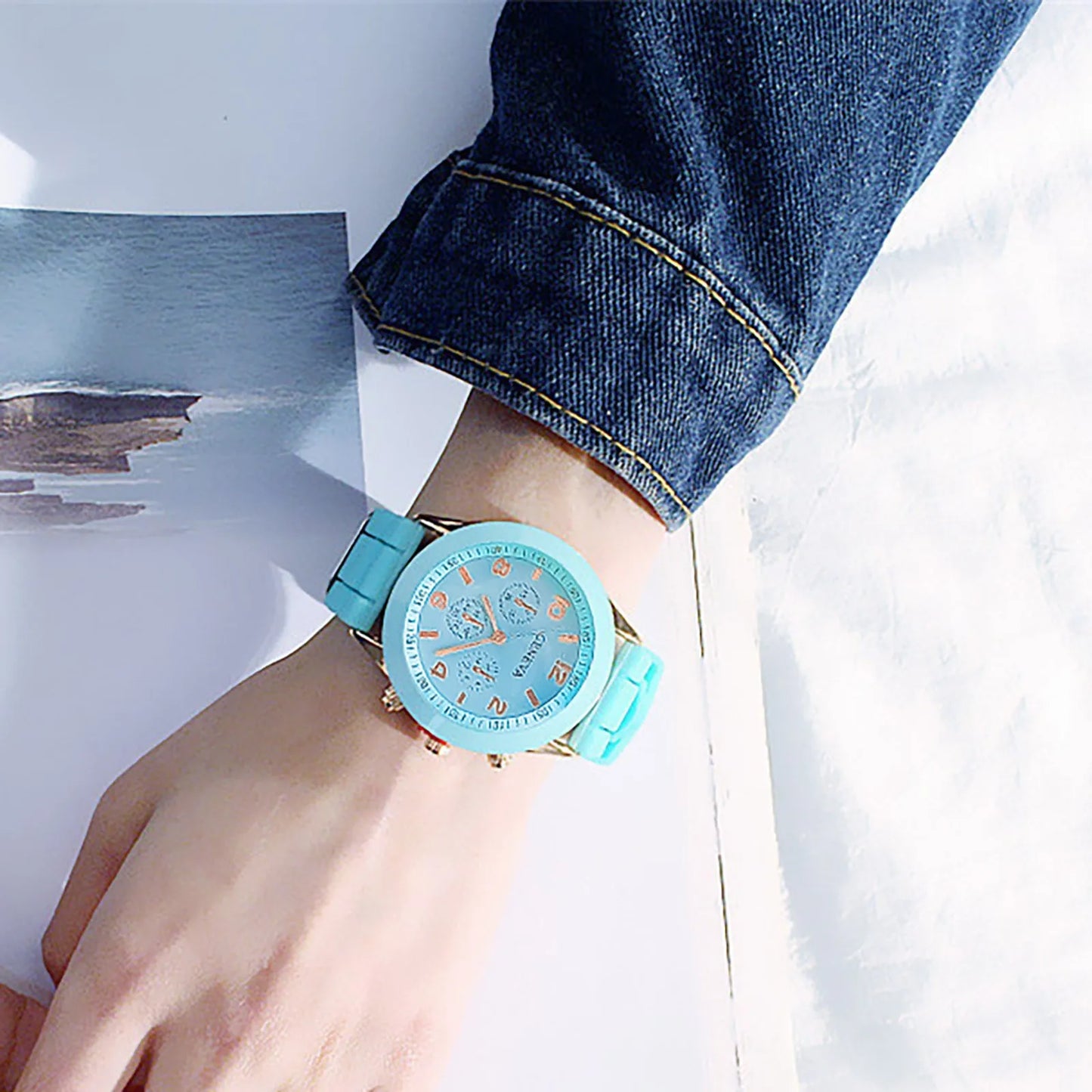 Women Watches 2025 New Fashion Luxury Brand Women's Watch Silicone Strap Quartz Wrist Watch For Female Relogio Feminino Zegarki