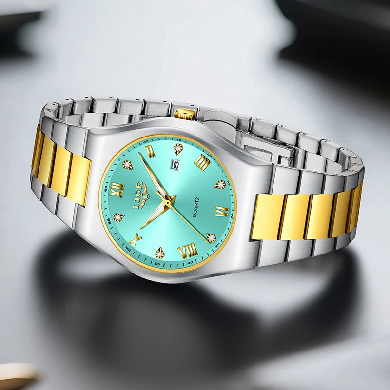 Relogio Feminino LIGE Top Brand Luxury Women Watches Simple Elegant Waterproof Watch For Women Sports Women's Quartz Wristwatch