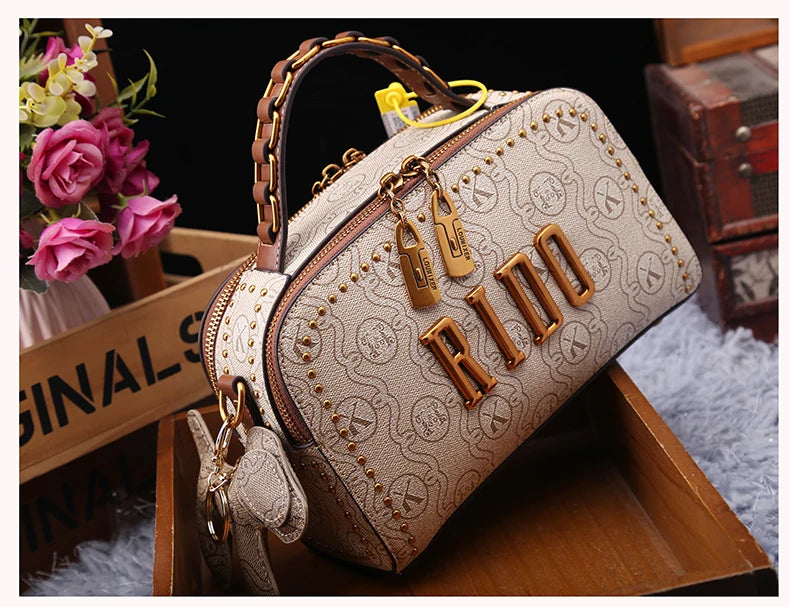 Light luxury brand women's handbag 2025 new autumn and winter fashion retro designer
