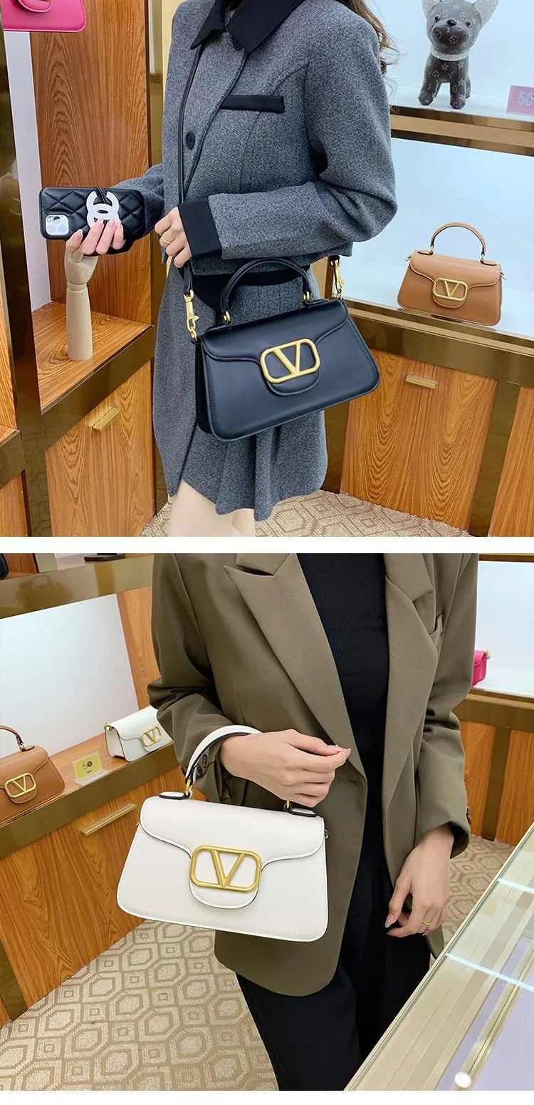 2025 Summer New Light Luxury Niche High-end Single Shoulder Crossbody Bag Fashionable And Versatile Hand-held Small Square Bag