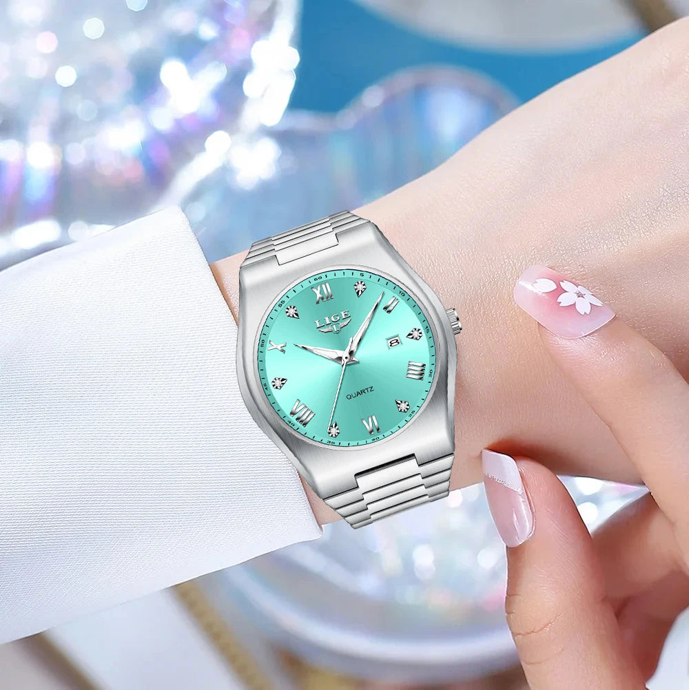 Relogio Feminino LIGE Top Brand Luxury Women Watches Simple Elegant Waterproof Watch For Women Sports Women's Quartz Wristwatch