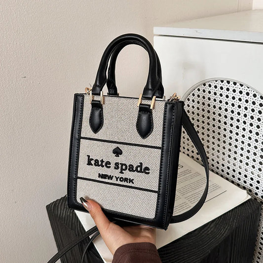 2025 New Women's Luxury Korean-Style Tote - Trendy Retro Letter Crossbody & Handheld