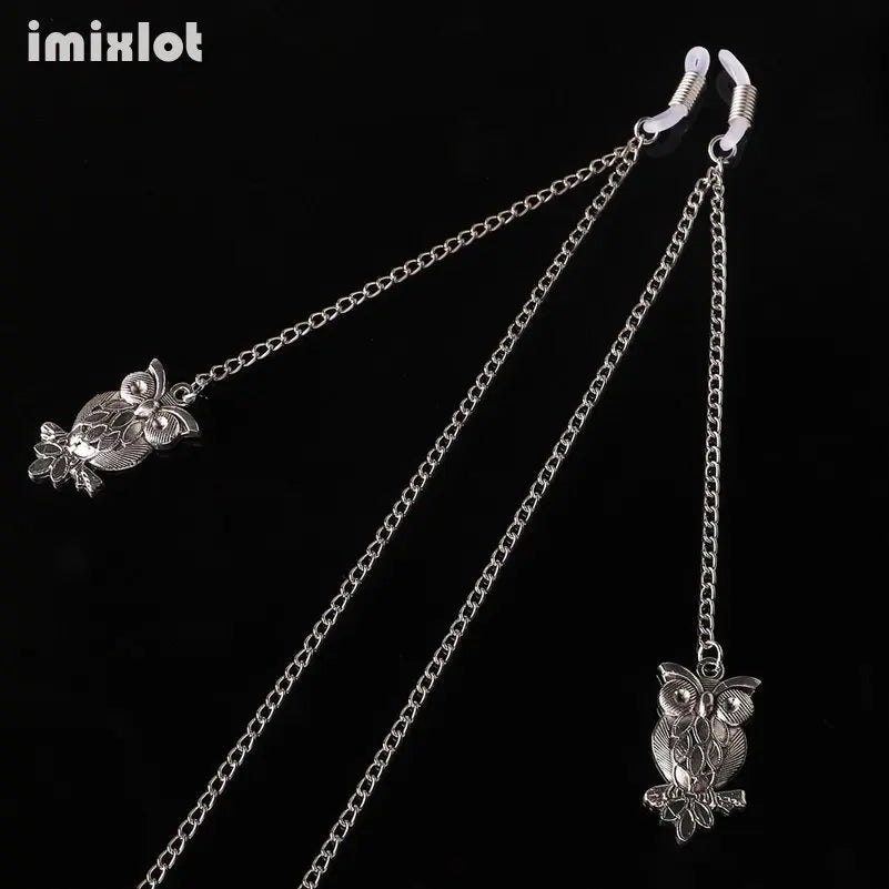 Fashion Pendant Glasses Chains Women Dragon Owl Beak Eyeglasses Sunglasses Spectacles Metal Chain Holder Cord Lanyard Necklace