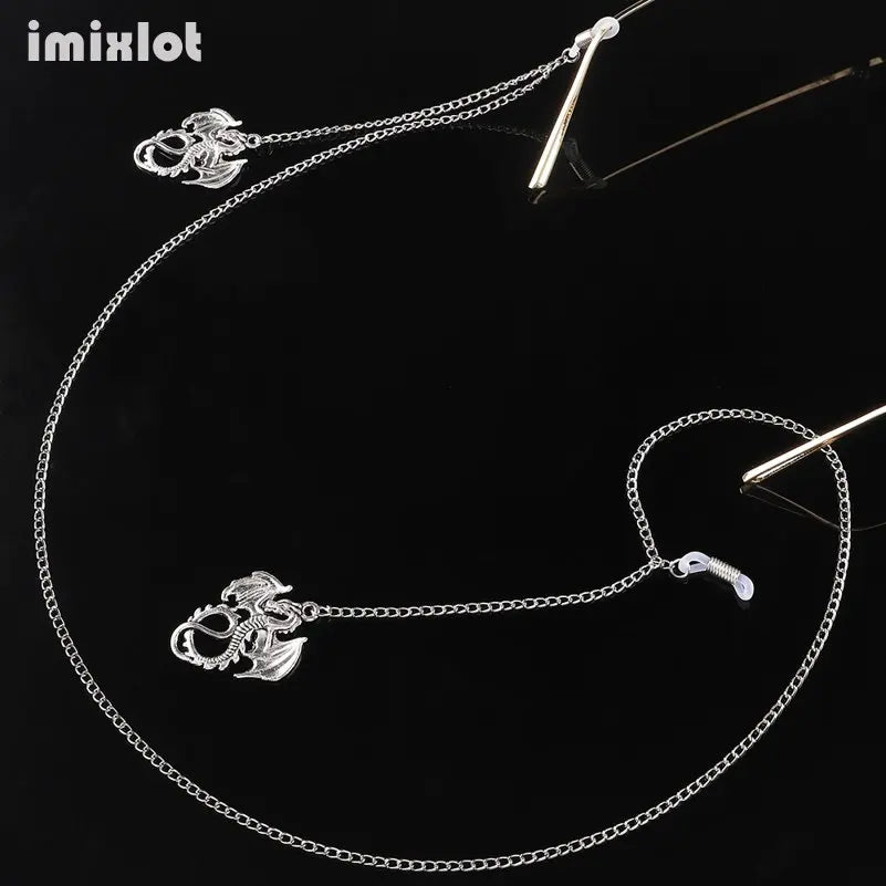Fashion Pendant Glasses Chains Women Dragon Owl Beak Eyeglasses Sunglasses Spectacles Metal Chain Holder Cord Lanyard Necklace