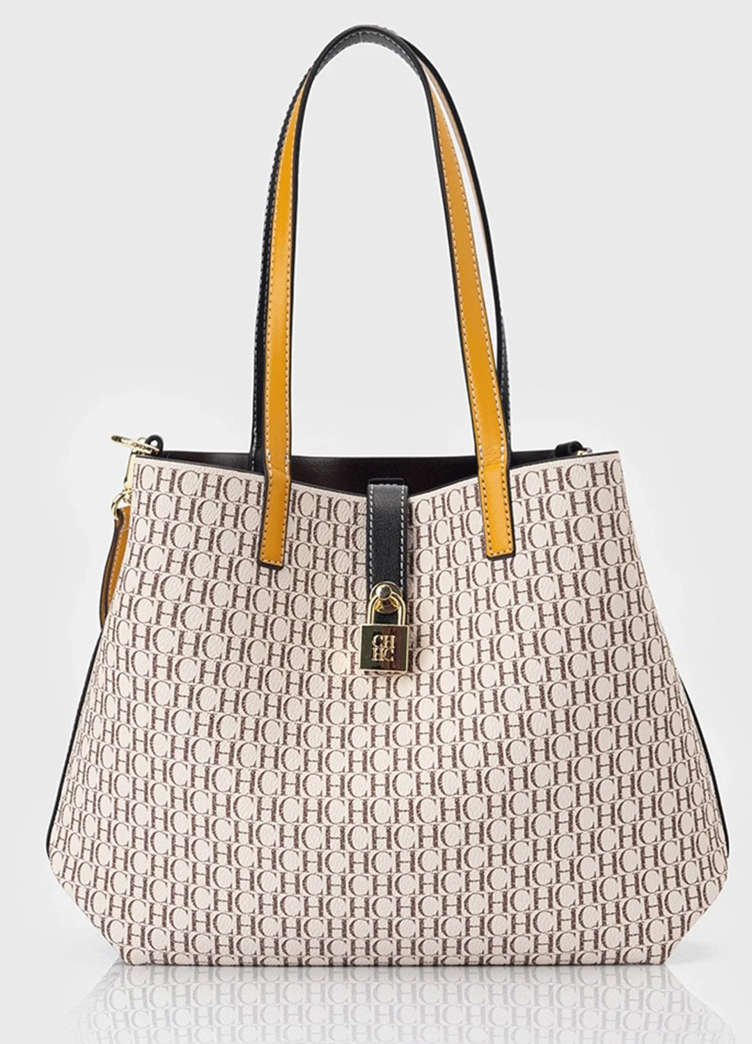 CH Premium Versatile Leather Crossbody Bag Ladies Large Capacity Daily Commuter Tote Bag Letter Print Design Ladies Fashion